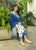 3 Piece Digital Printed Lawn Shirt Trouser and Dupatta BQ 423