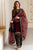 SGR 1015 Velvet 3PC Unstitched Heavy Sequence Embroidered Suit Sequence Embroidered Shawl