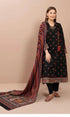 SGR-725 Dhanak 3PC Unstiched Heavy Embroidered Suit With Digital Printed Wool Shawl