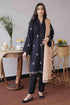 SGR-1135 Dhanak 3PC Unstiched Heavy Embroidered Suit Same Embroidered Shawl