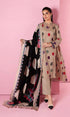 SGR-2042 Dhanak 3PC Unstiched Heavy Embroidered Suit With Digital Printed Wool Shawl