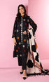 SGR-1085 Dhanak 3PC Unstiched Heavy Embroidered Suit With Digital Printed Wool Shawl