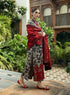3 Pcs Digital Printed Lawn Shirt Trouser and Dupatta with Embroidered Patches