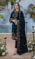 SGR-1060 Velvet 3PC Unstitched Heavy Embroidered Suit With Heavy Embroidered Velvet Shawl