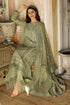 SGR-60 Lawn 3pc Unstitched Sequence Embroidered Suit With Organza Embroidered Dupatta
