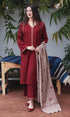 SGR -1110 Dhanak 3PC Unstiched Heavy Embroidered Suit With Embroidered Shawl
