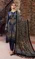 SGR-2026 Dhanak 3PC Unstiched Heavy Embroidered Suit With Digital Printed Wool Shawl