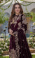 SGR-1065 Velvet 3PC Unstitched Heavy Embroidered Suit With Heavy Embroidered Velvet Shawl