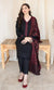 SGR -1120 Dhanak 3PC Unstiched Heavy Embroidered Suit With Digital Printed Wool Shawl