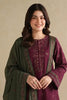 SR-IZ2705 Unstitched Fully Embroidered Lawn Suit With Embroidered Lawn Dupatta