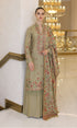 SGR-955 Dhanak 3PC Unstiched Heavy Embroidered Suit With Heavy Embroidered Dhanak Shawl
