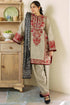 SGR-57 Unstitched Fully Embroided Dhanak Suit With Wool Shawl