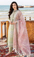 SGR-10 Lawn 3pc Unstitched Heavy Embroidered Suit With Digital Printed Organza Dupatta