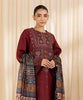 SR-SP715 Unstitched Embroidered Lawn Suit 3pc With Digital Printed Monar Dupatta