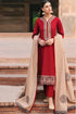 SGR-970 Dhanak 3PC Unstiched Heavy Embroidered Suit With Embroidered Shawl