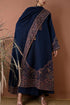 SR-BT2880(A) Unstitched Fully Embroidered Dhanak Suit With Embroidered Dhanak Shawl