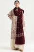 SR-ZS3020 Dhanak Unstitched Fully Embroidered 3pc Suit With Fully Embroidered Dhanak Shawl