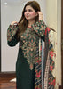 SR-BQ3075 Dhanak Unstitched Embroidered 3pc Suit With Diamond Wool Digital Printed Shawl