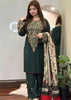SR-BQ3075 Dhanak Unstitched Embroidered 3pc Suit With Diamond Wool Digital Printed Shawl