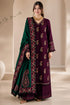 SR-92 Highly Recommended (8.2 meters) Unstitched Fully Embroidered Dhanak Suit With 4 Sided Embroidered Dhanak Shawl