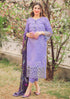 SGR-04 Lawn 3 Piece Unstitched Heavy Embroidered Suit With Patches And Silk Digital Printed Dupatta