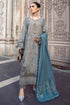 SGR-IZ01 Dhanak 3PC Unstiched Heavy Embroidered Suit WithPatches