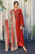 SGR-925 Dhanak Embroidered Suit With Digital Printed Wool Shawl