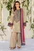 AA-21 Unstitched Fully Embroidered Lawn Suit With Slub Cotton Printed Dupatta