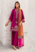 JZ-2830 3 Piece – Unstitched Embroidered Lawn Fabric With Embroidered Chiffon Dupatta