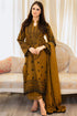 SR-MB100 Unstitched Fully Embroidered Dhanak Suit With Embroidered Dhanak Shawl