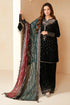 SGR-995 3Piece Unstitched Heavy Embroidered Velvet Suit Full Embroidered Chiffon Dupatta