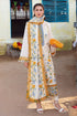 MB-267 Unstitched Fully Embroidered Dhanak Suit With Embroidered Dhanak Shawl