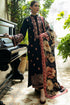 SR-AJ980 Unstitched Fully Embroidered Dhanak Suit With Digital Printed Poly Wool Shawl