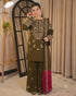 PZ-2634 Unstitched Fully Embroidered Dhanak Suit With Digital Printed Wool Shawl