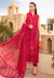3 Piece Embroidered Lawn Shirt with Embroidered Organza Dupatta 2590B