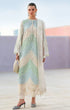 Lawn Unstitched Chicken Kari Embroidered Suit With Printed Organza Dupatta