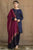 SGR-1115 Dhanak 3PC Unstiched Heavy Embroidered Suit With Digital Printed Wool Shawl