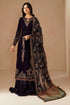 3 Piece - Unstitched Embroidered Velvet Fabric JZ