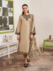 3 Piece - Unstitched Fully Embroidered Dhanak Fabric MB-105