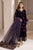 SGR-1005 Velvet 3PC Unstiched Heavy Sequence Embroidrey Suit With Organza Heavy Embroidered Dupatta And Embroidered Trouser